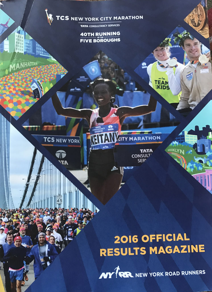 NYC Marathon Magazine Results