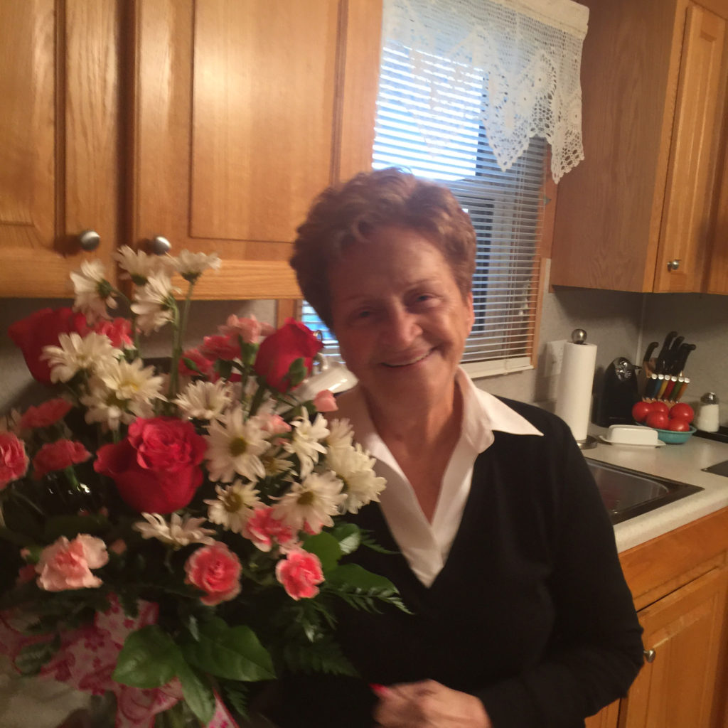 Mother's Birthday Pic with Flowers