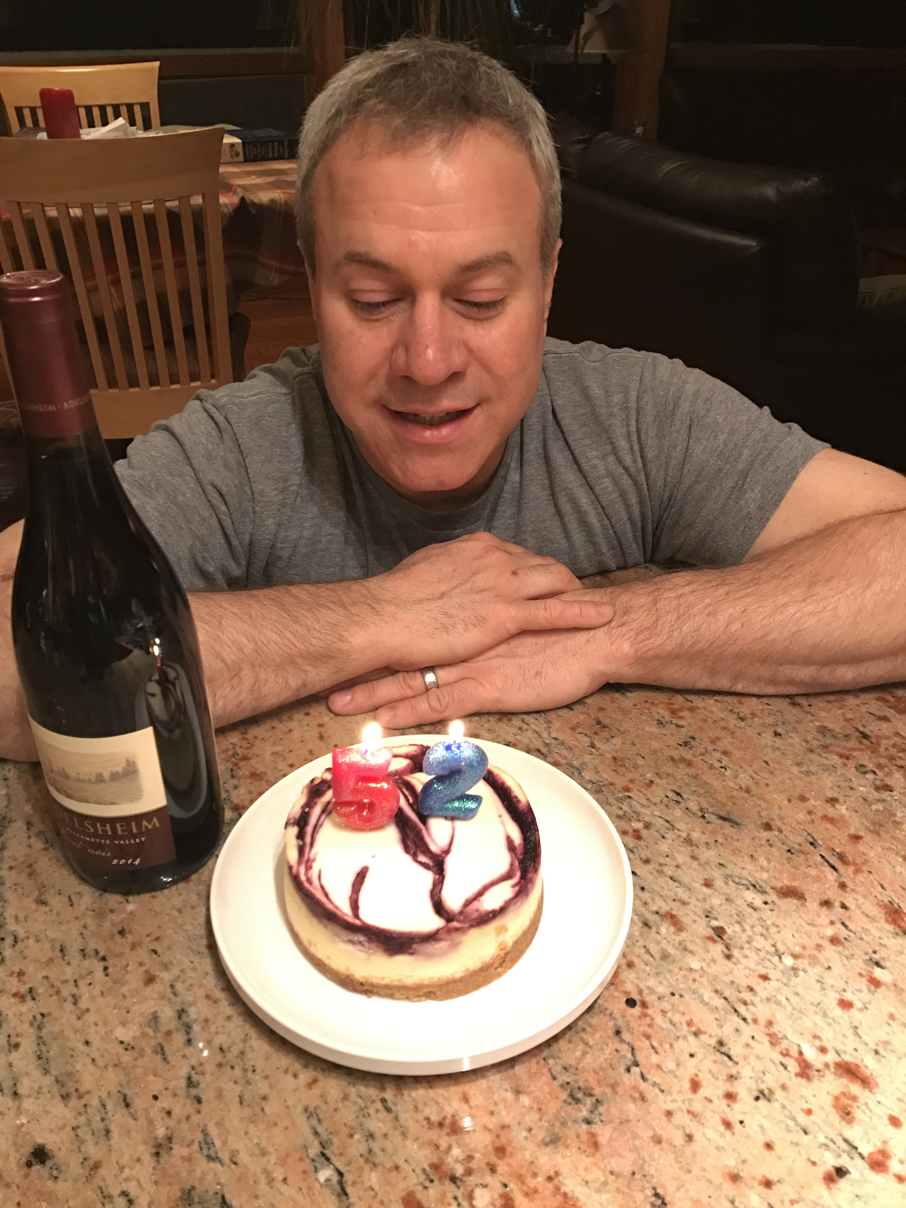 Birthday cheesecake