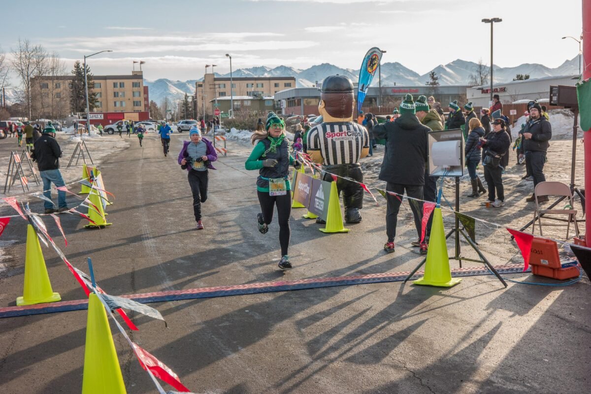 Shamrock Shuffle Finish line