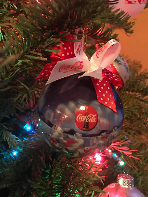 Coke Christmas Bulb