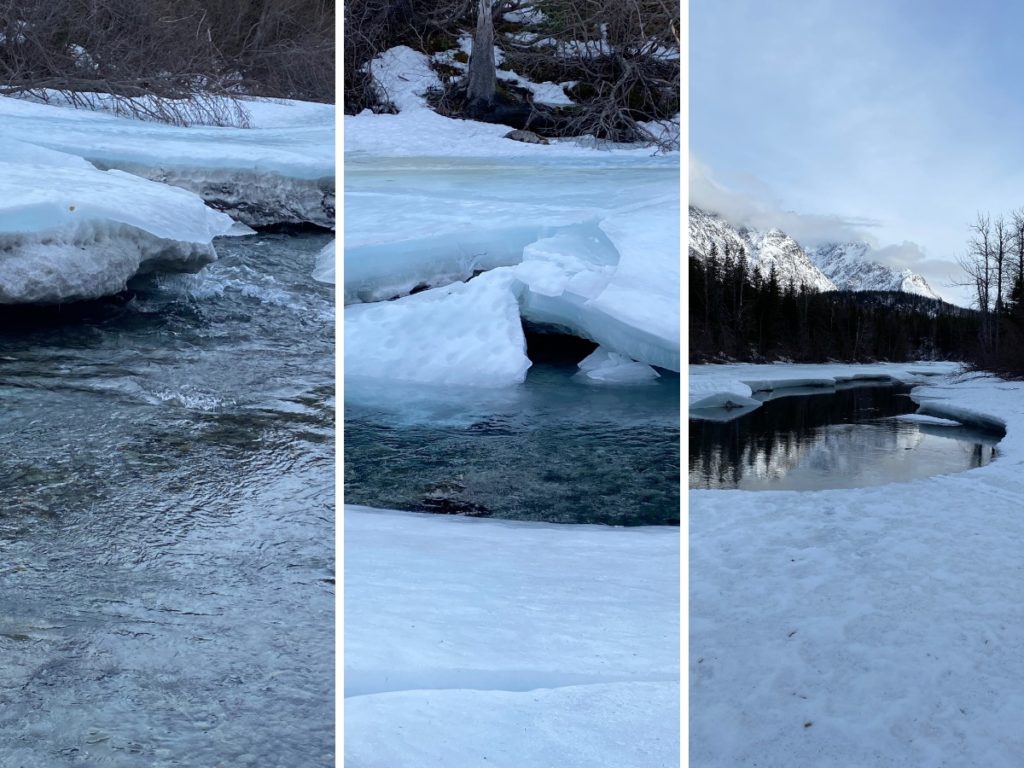 winter breakup Eagle River Ak