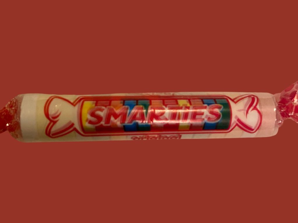 smarties roll of candy