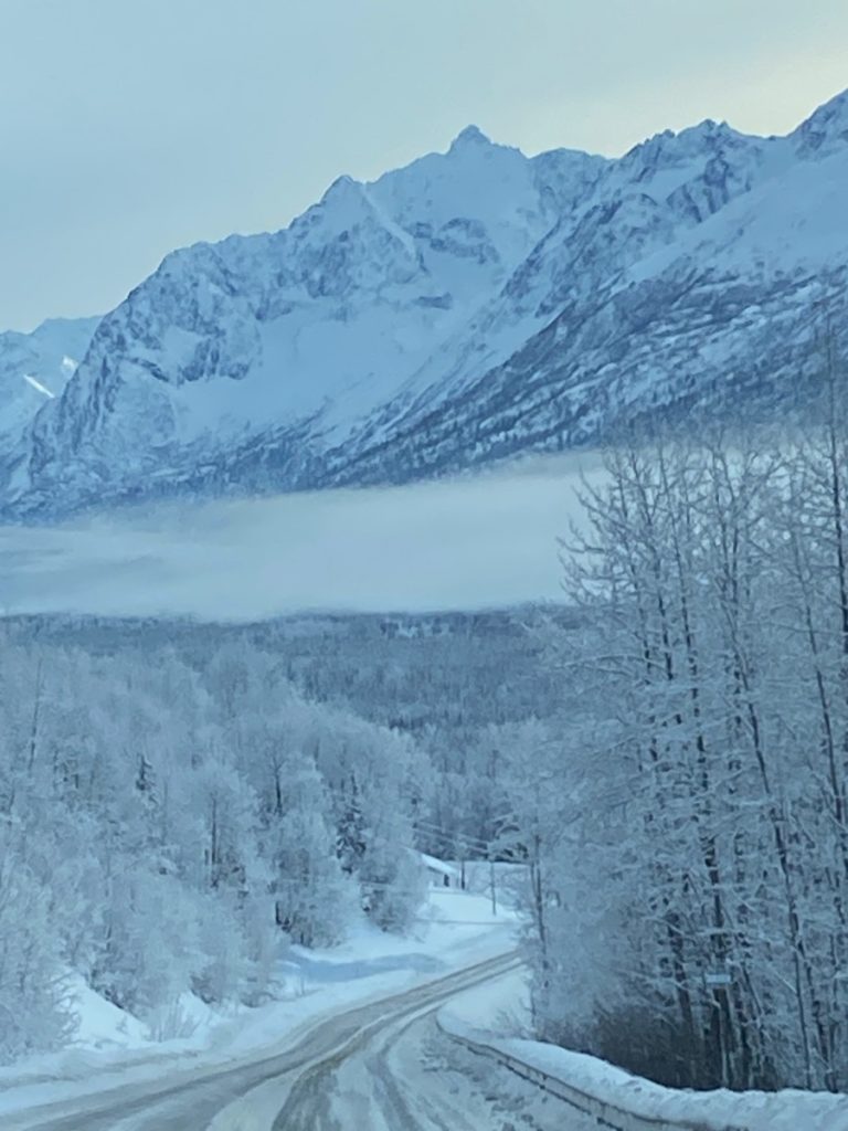 Mountain Views on Eagle River Road Alaska